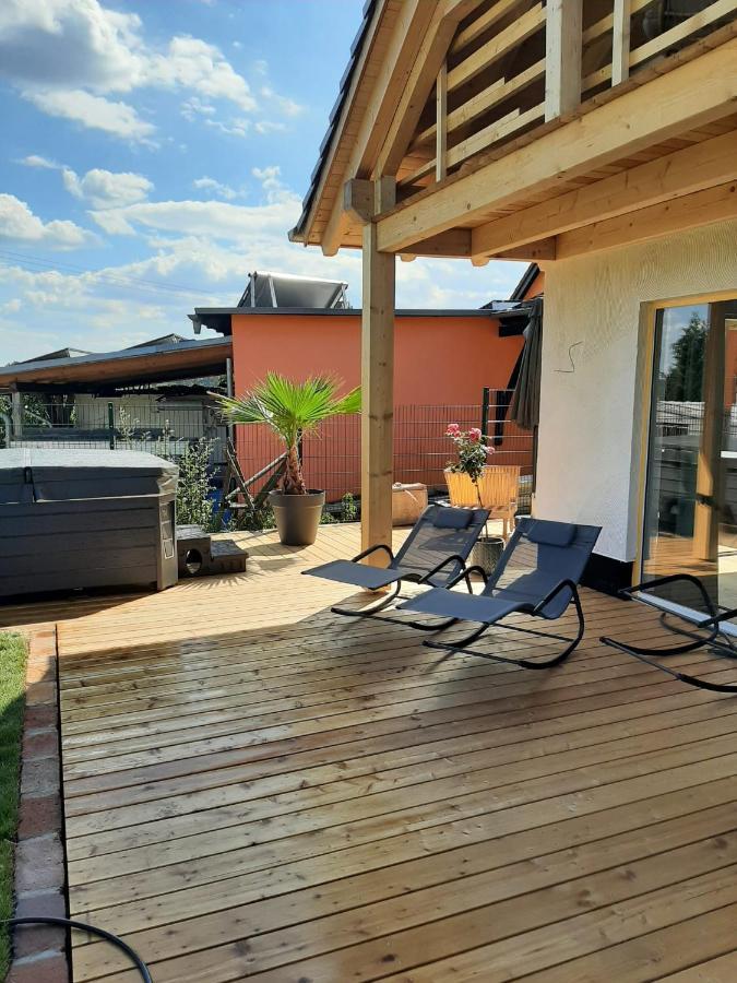 Landliebe, Ferienhaus, 3 Schlafzimmer Mit Sauna Und Outdoor Whirlpool Geierswalde Esterno foto